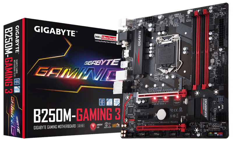 Mainboard GIGABYTE GA-B250M-Gaming 3 (rev. 1.0) SOCKET LA1151 _618S